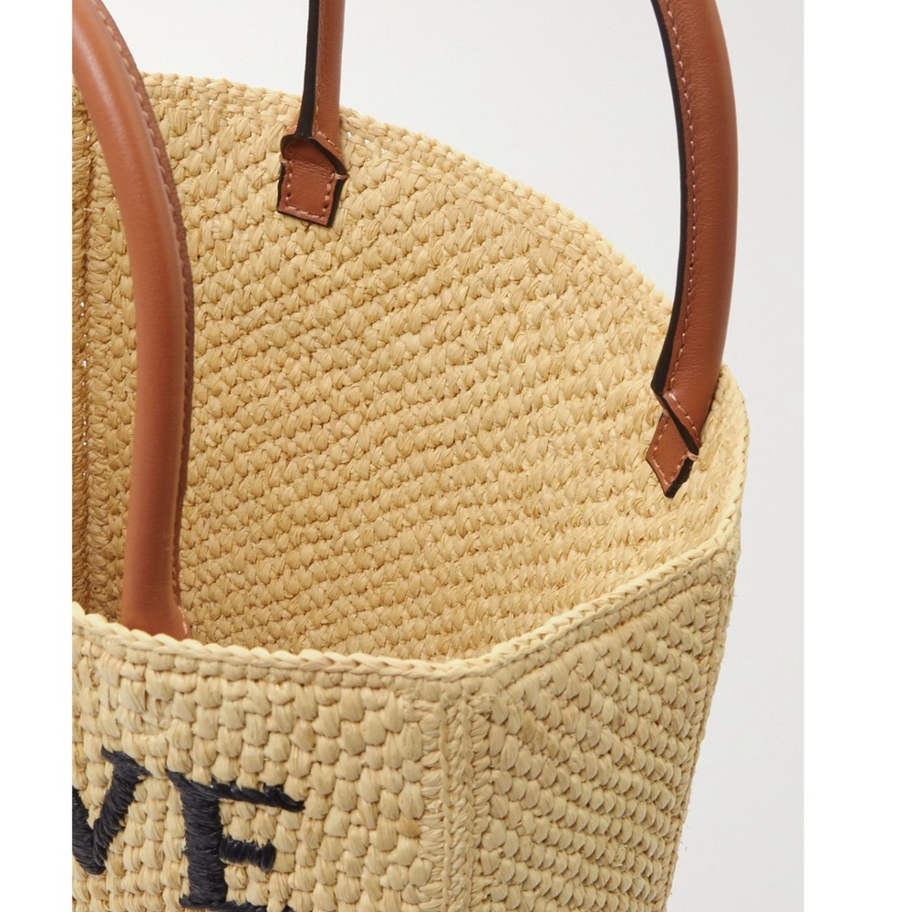 LOEWE A4 raffia tote bag - Picture 6 of 8
